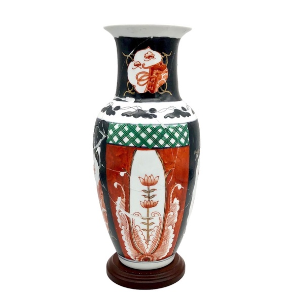 Kintsugi Vase Imari Victorian Style Gold Crack Personal Growth Gift Coming Soon! - Picture 4 of 12